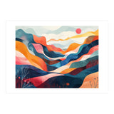 Abstract Mountain Landscape Art (Print Only) thumbnail