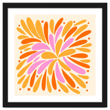 Floral Burst - pink, yellow and orange thumbnail