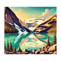 Vintage Lake Louise Banff Poster, Canada (Print Only)