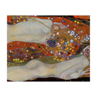 Wasserschlangen - Watersnakes II (The friends),1904/07. Canvas, 80 x 145 cm. (Print Only)