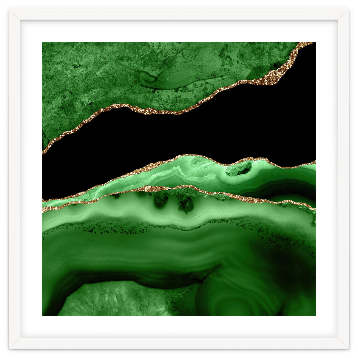 Green & Gold Agate Texture 13