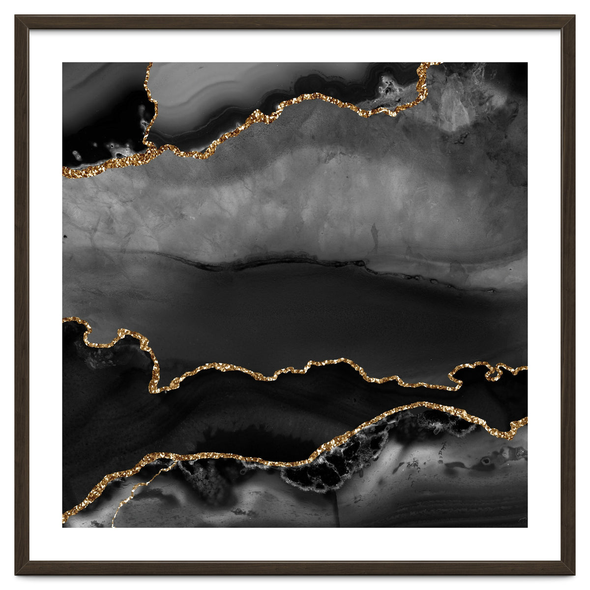 Black & Gold Agate Texture 02