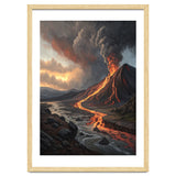 Dramatic Volcanic Eruption Landscape Art thumbnail