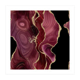 Burgundy & Gold Glitter Agate Texture 01  (Print Only) thumbnail