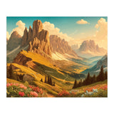 Vintage Dolomites Poster, Italy (Print Only) thumbnail