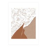 Shorelines, Girl On Ocean Beach, Sea Nature Landscape Travel Summer, Bohemian Black Woman Sand Waves Self Care (Print Only) thumbnail