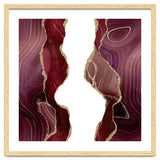 Burgundy & Gold Glitter Agate Texture 06 thumbnail