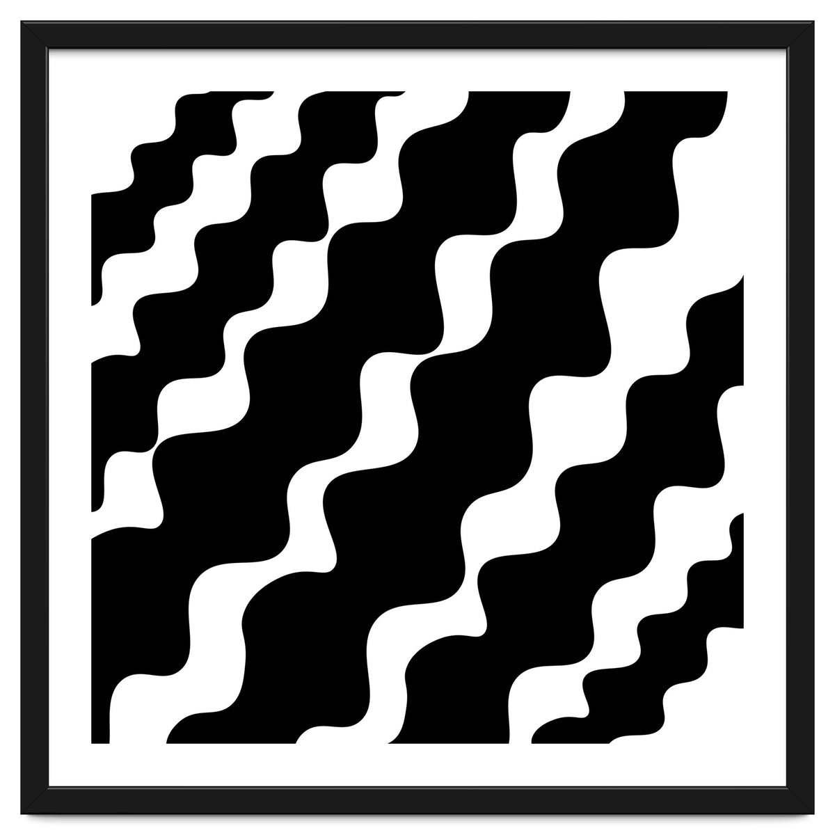 Black Wavy Pattern