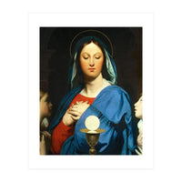 Jean Auguste Dominique Ingres / 'The Virgin Mary Prays to the Host', 1866. (Print Only)