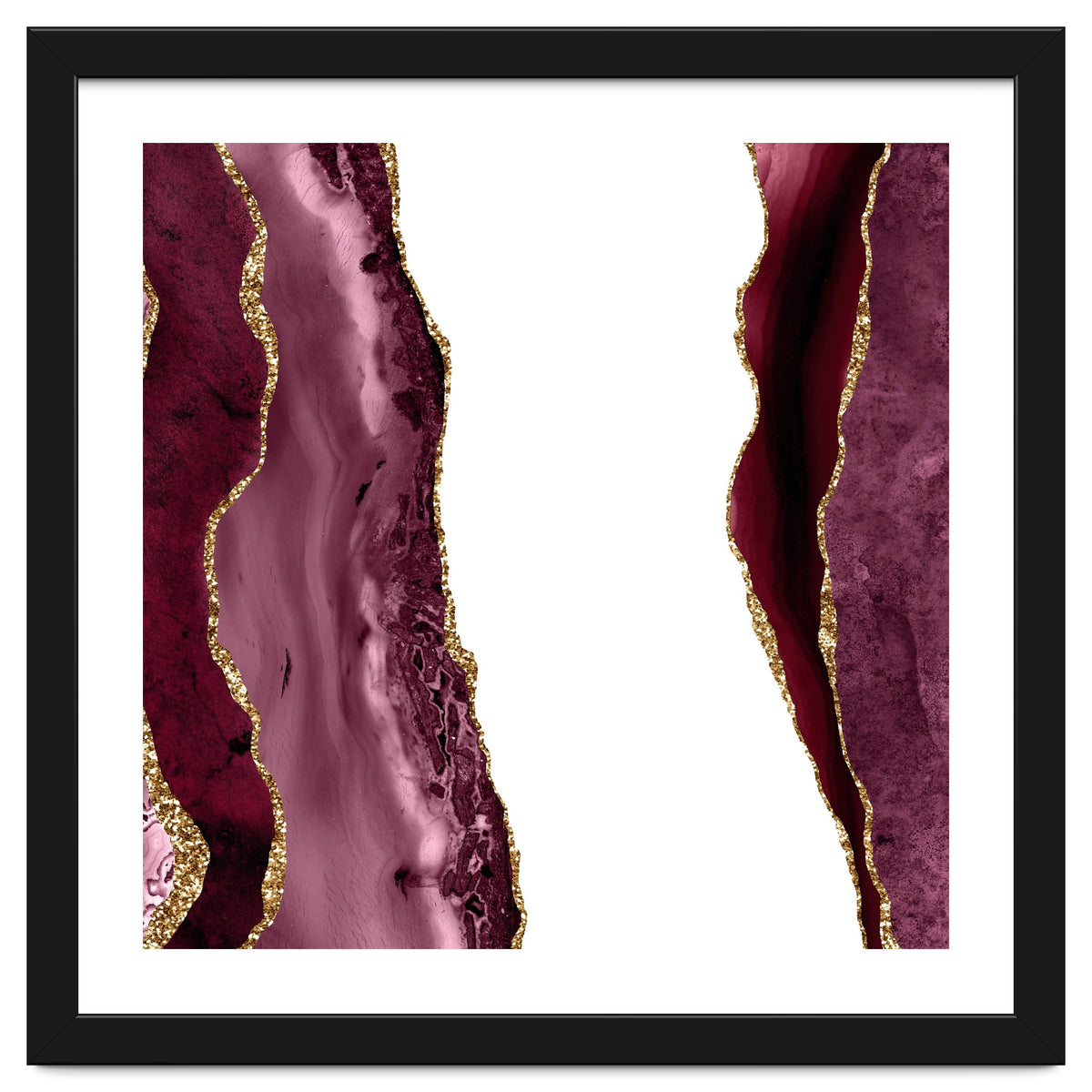 Burgundy & Gold Agate Texture 20