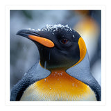 King Penguin In Falling Snow (Print Only) thumbnail