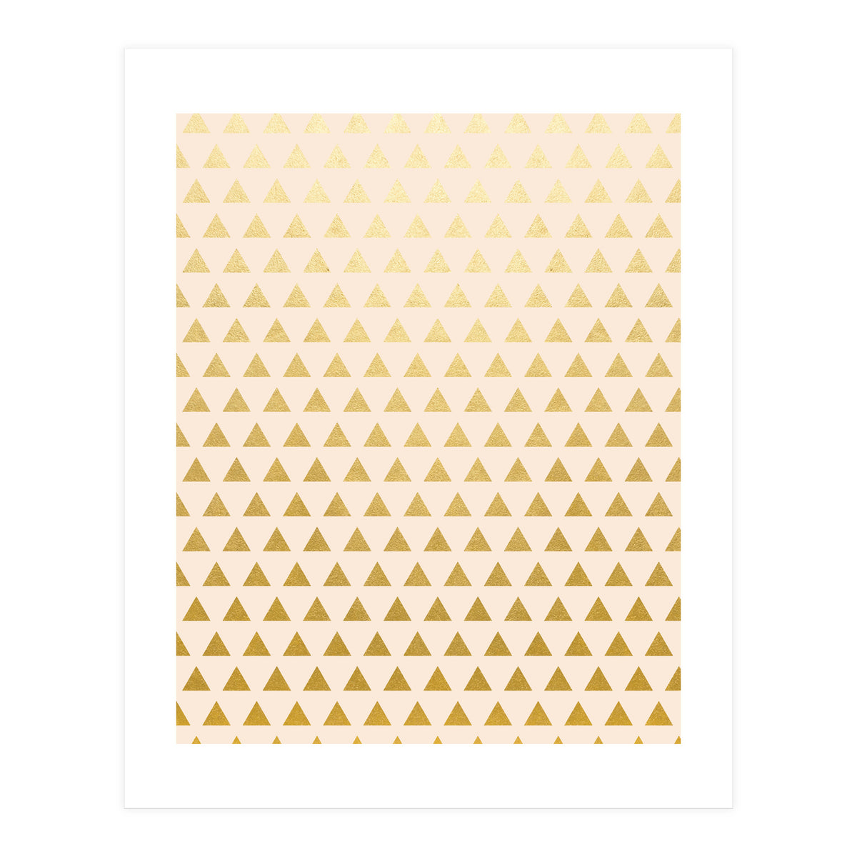 Blush + Gold Triangles #society6 #decor #buyart (Print Only)