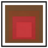 JOSEF ALBERS - HOMAGE TO THE SQUARE, RED, BROWN thumbnail