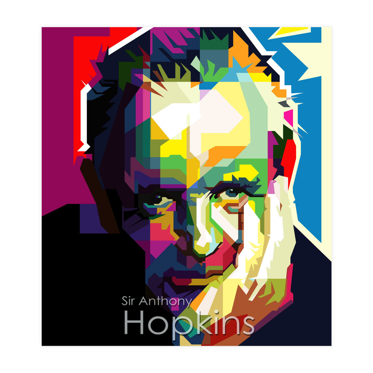 Sir Anthony Hopkins Pop Art WPAP (Print Only)