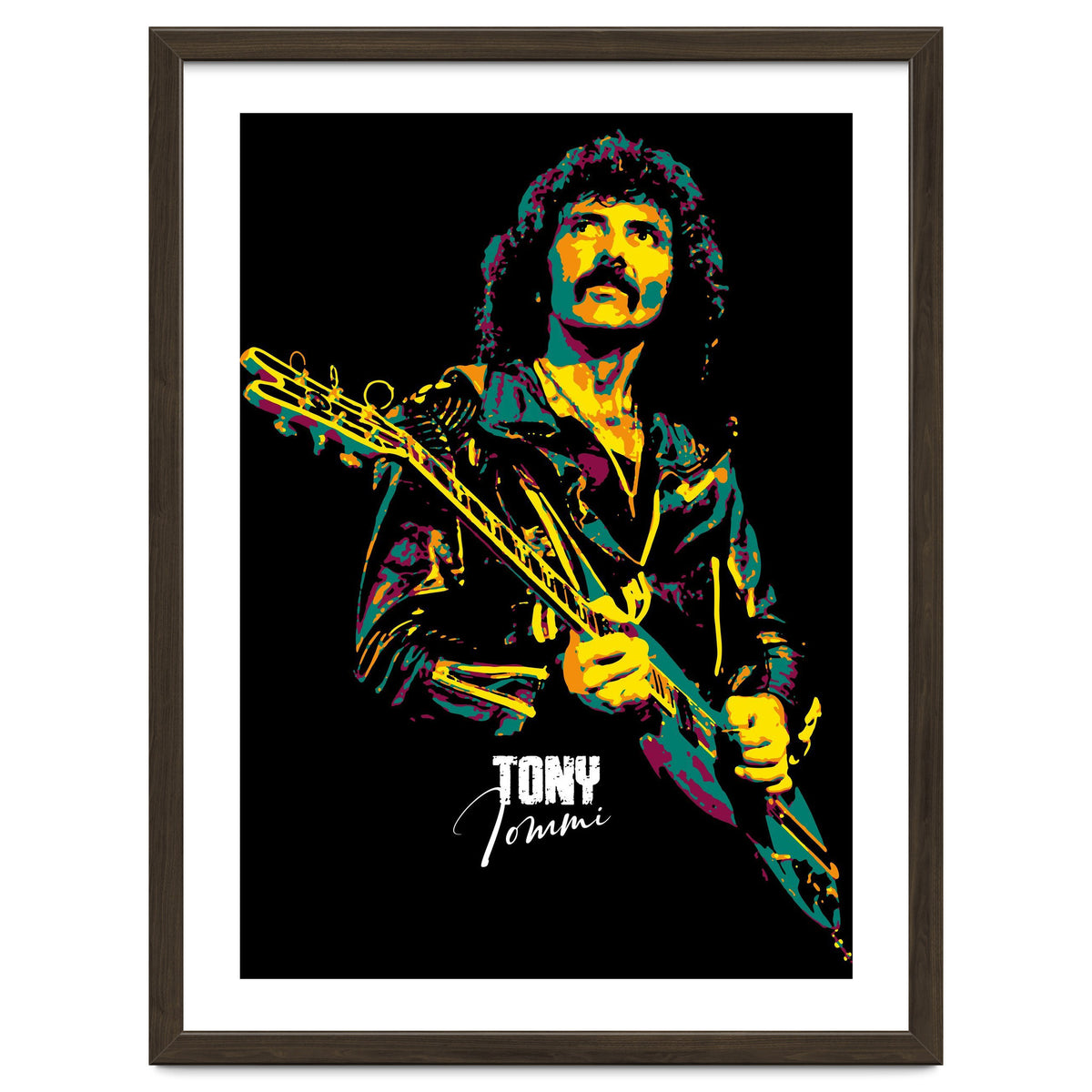 Tony Iommi Musician Legend in Pop Art