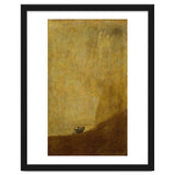 Dog, half submerged. One of the " from the Quinta del Sordo, Goya's house.1819-1823. thumbnail