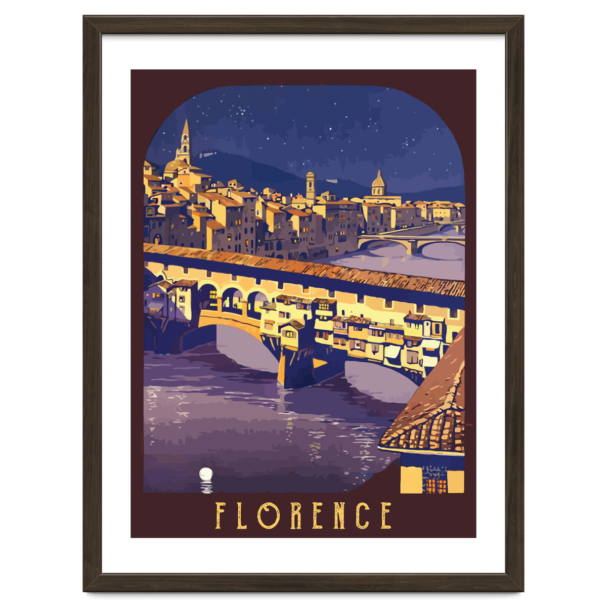 Florence At Night, The Bridge