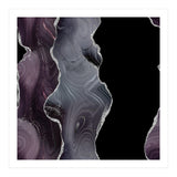 Black & Silver Glitter Agate Texture 02  (Print Only) thumbnail