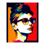 Audrey Hepburn Hollywood Star Pop Art WPAP (Print Only) thumbnail