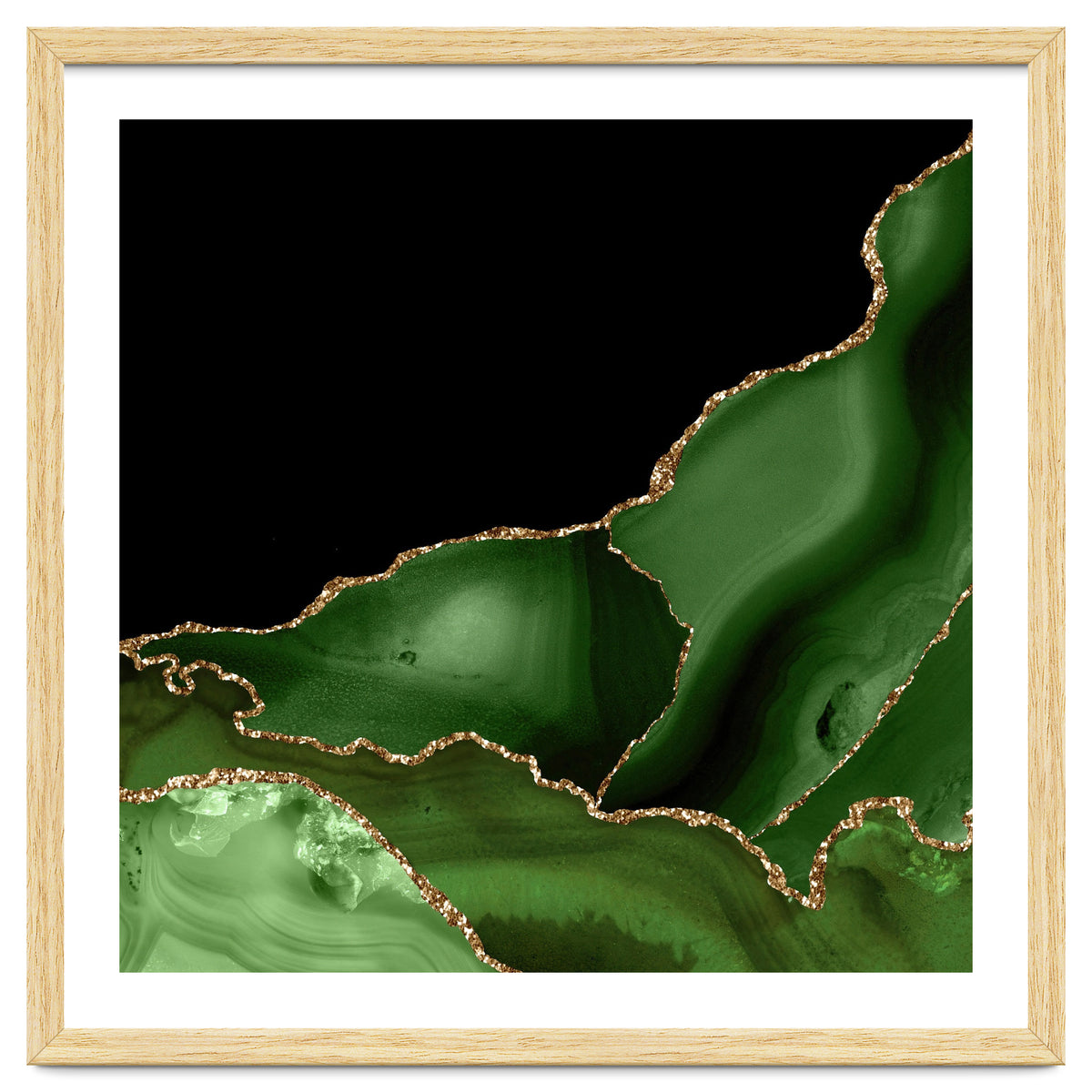 Green & Gold Agate Texture 03