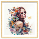 Butterfly Muse Watercolor Portrait thumbnail