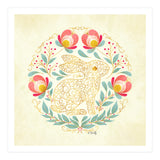 Folk Art Rabbit (Print Only) thumbnail