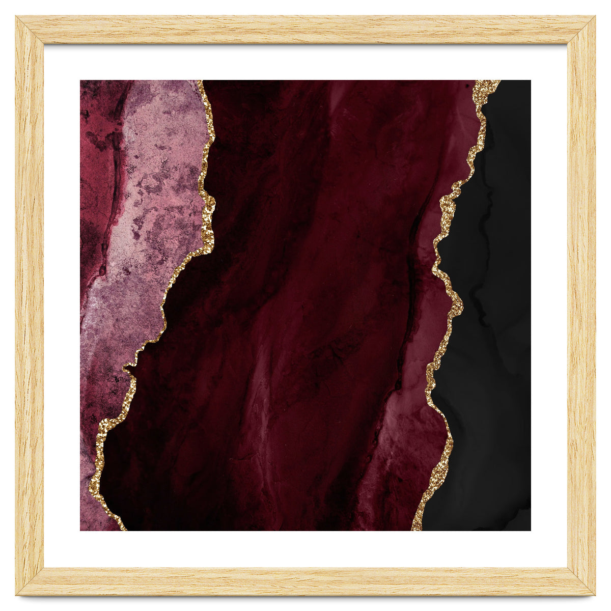 Burgundy & Gold Agate Texture 01