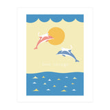 bon voyage - adventure cats and dolphins (Print Only) thumbnail