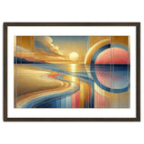 Sundown Serenity Scene In Art Deco thumbnail