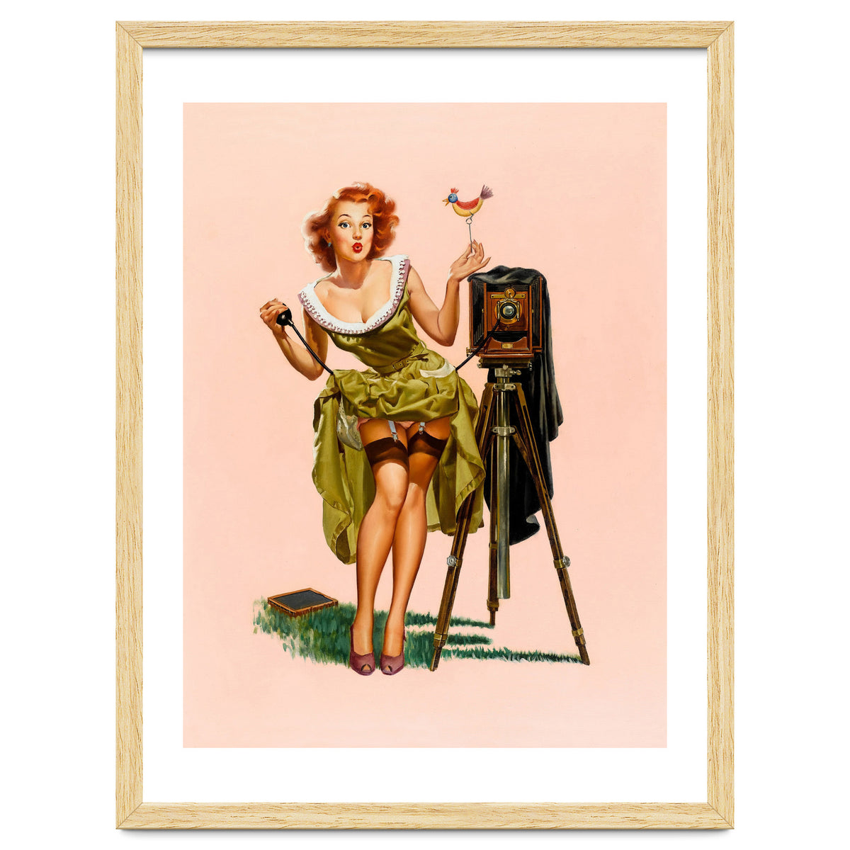 Sexy Pinup Woman On Photo Session