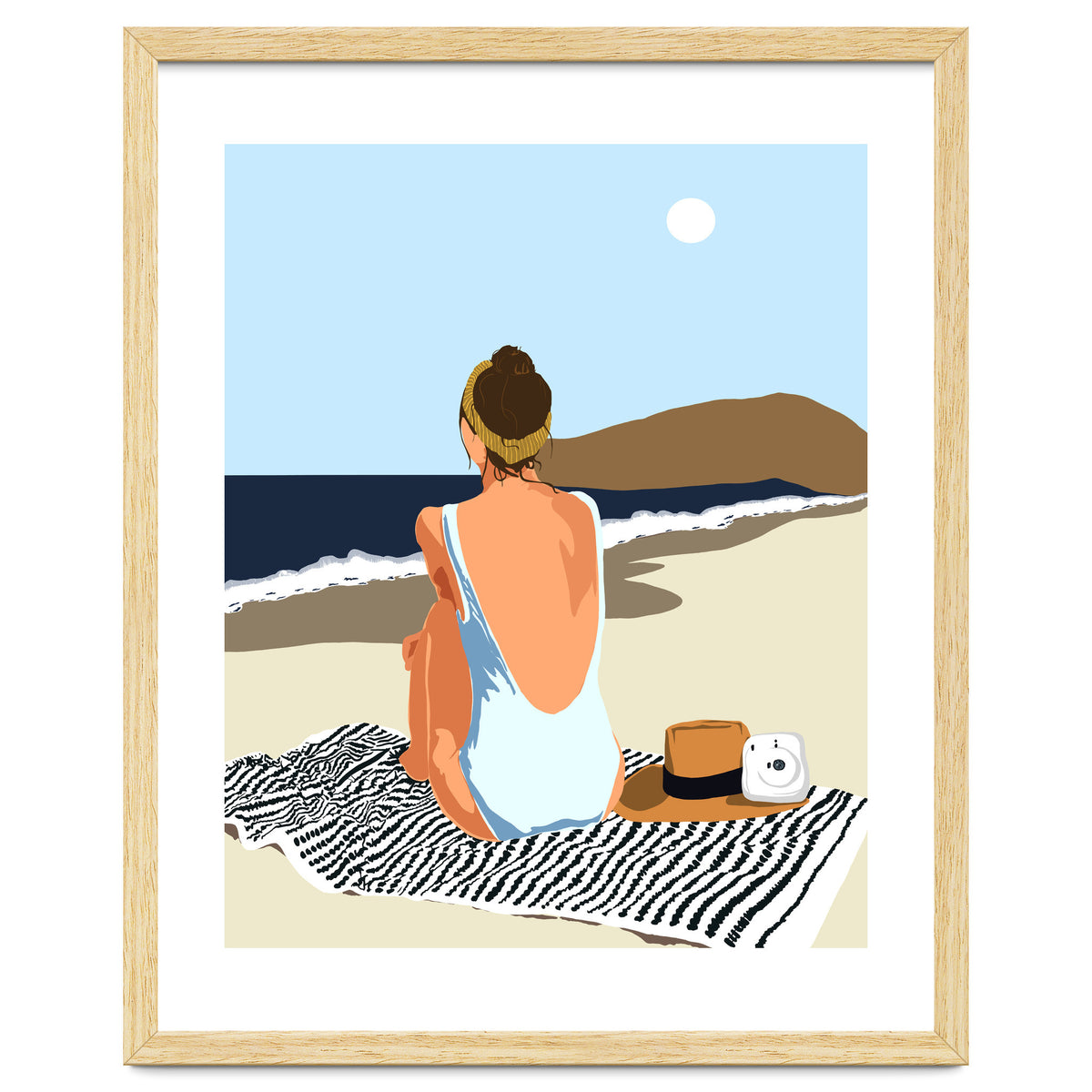 No Posting, No Liking, Just Living, Solitude Solo Woman Travel, Boss Lady Beach Ocean Sea, Summer Tan Bohemian