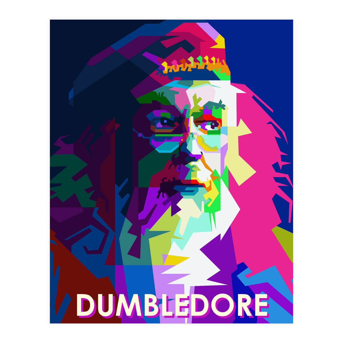 Albus Dumbledore In Pop Art WPAP (Print Only)