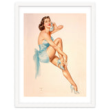 Beautiful Pinup Woman Posing In Ballerina Costume thumbnail
