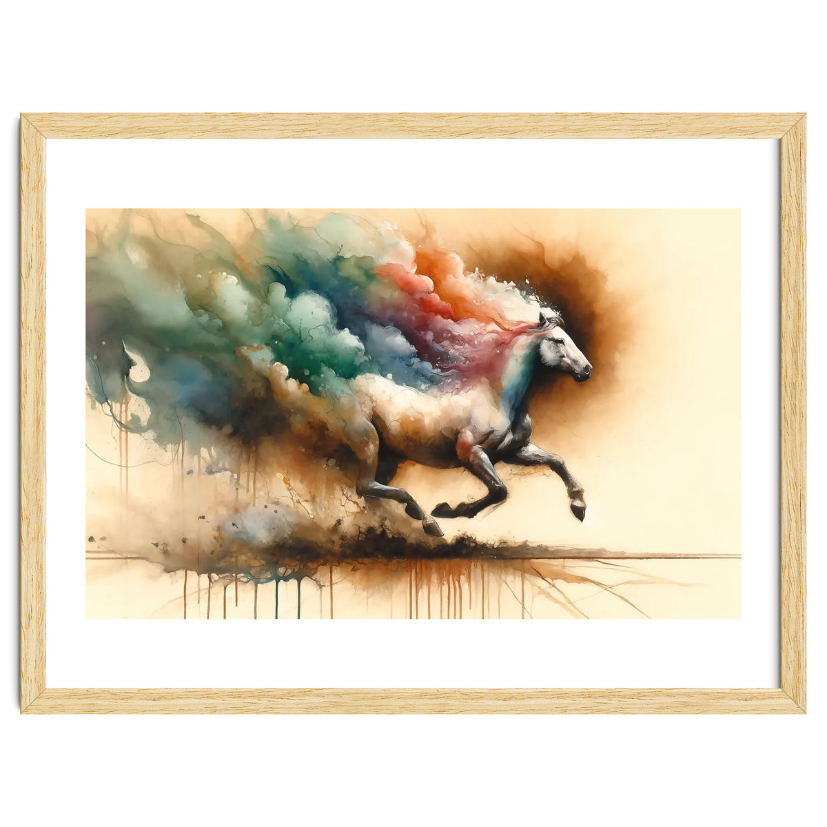 Galloping Horse Color Burst