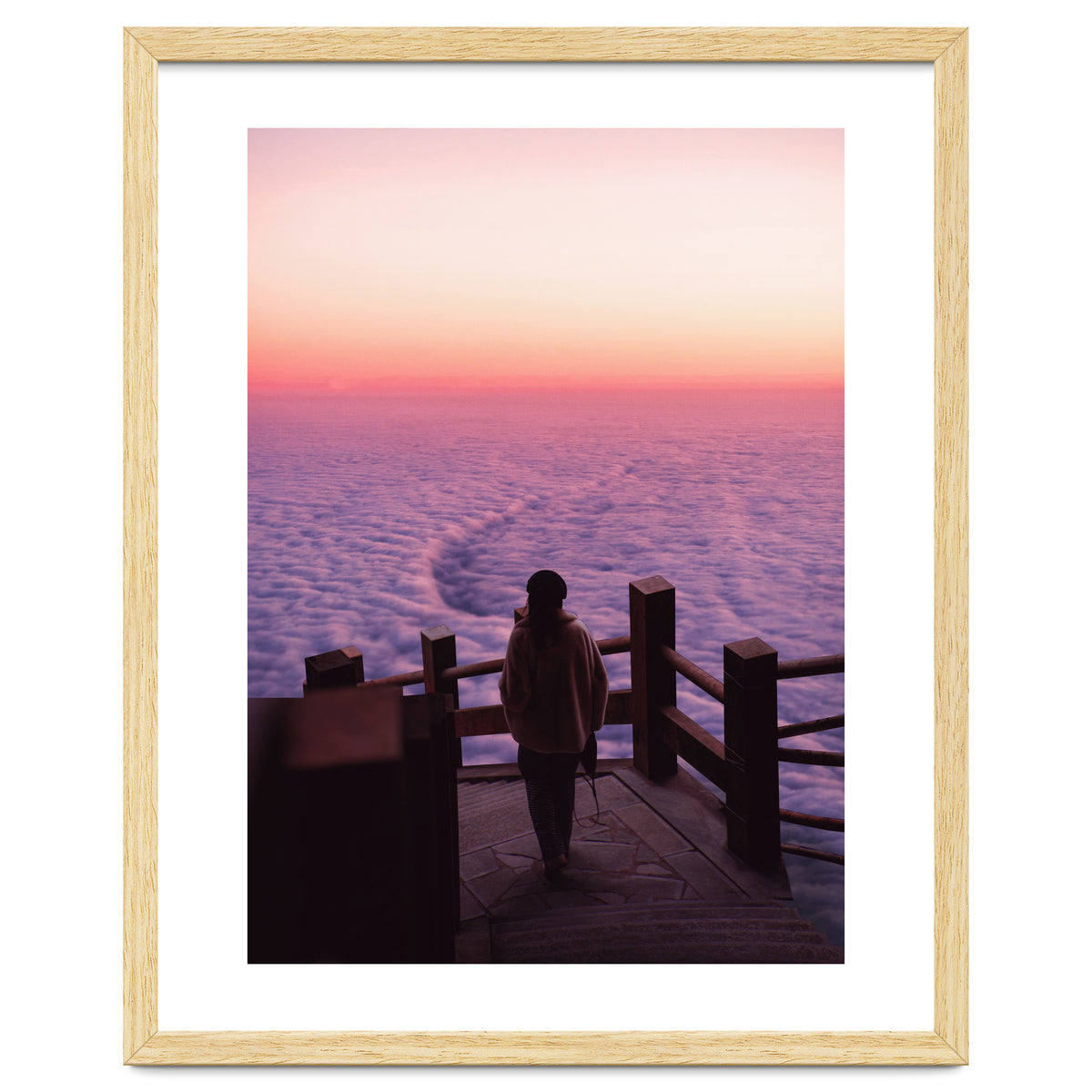 Woman Waiting Sunset