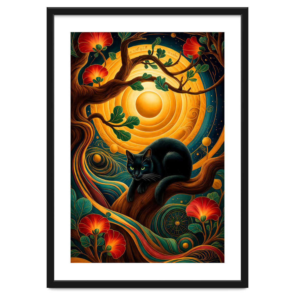 Black Cat Retro Contemporer