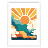 Sunrise Mindset, Positivity Optimism Self Love Self Care Growth, Nature Retro Eclectic Bohemian Peace Contemporary thumbnail