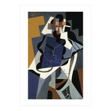 Juan Gris (Madrid, 1887-Boulogne-sur-Seine, 1927). Seated Woman (1917). Oil on panel. 116 x 73 cm. (Print Only) thumbnail