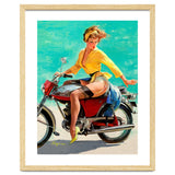 Pinup Sexy Motorcycle Girl thumbnail