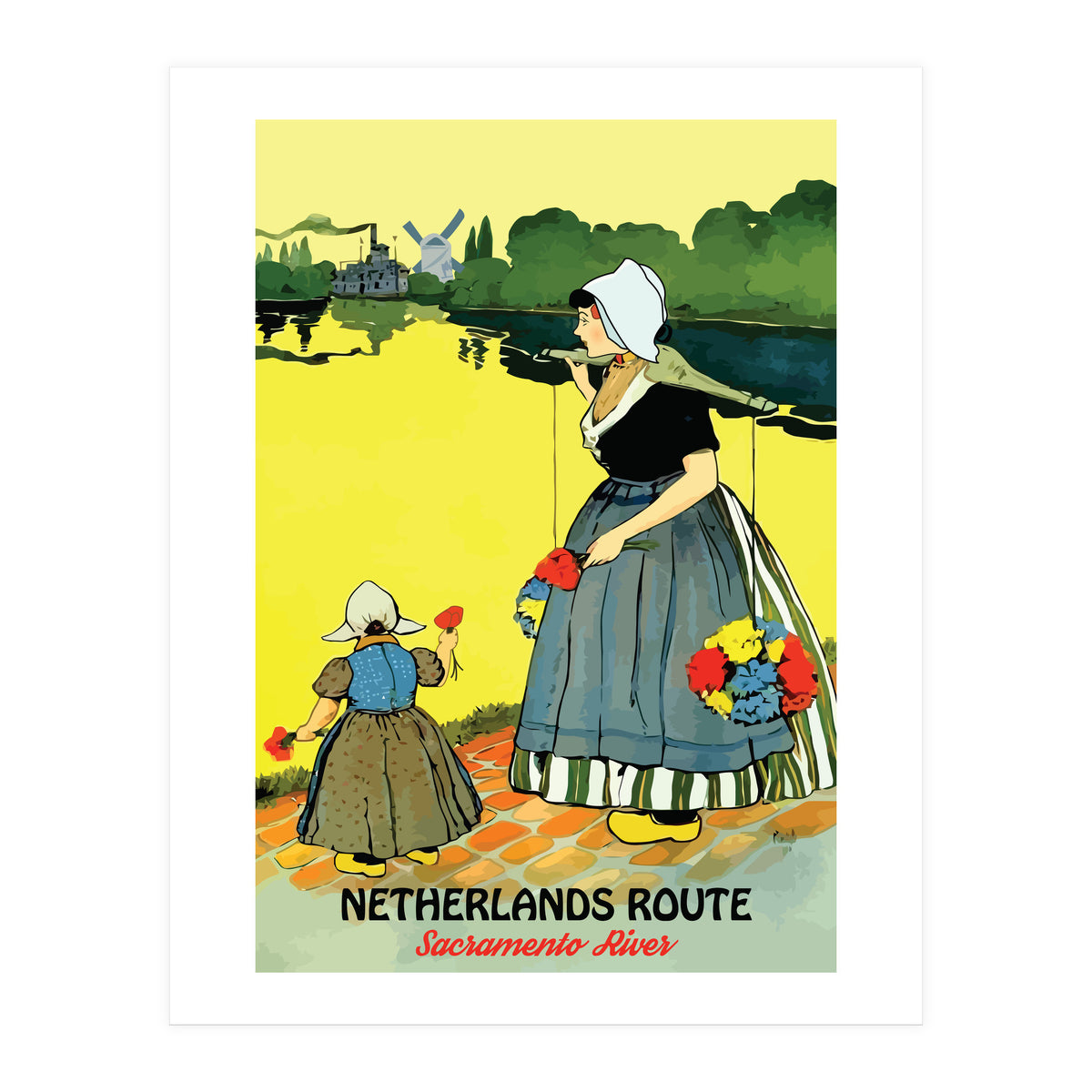 Netherlands, Sacramento River (Print Only)