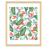 A New Paradise #Bird of paradise painted tropical art & pattern thumbnail