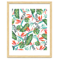 A New Paradise #Bird of paradise painted tropical art & pattern