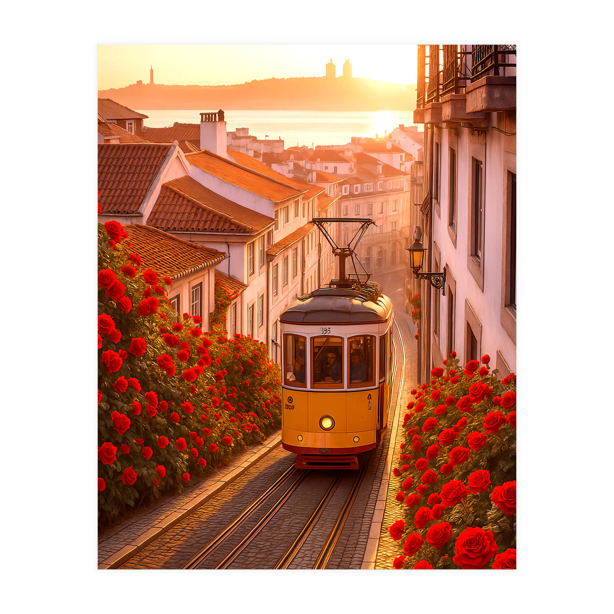 The Charm of a Classic City Tram (Print Only)