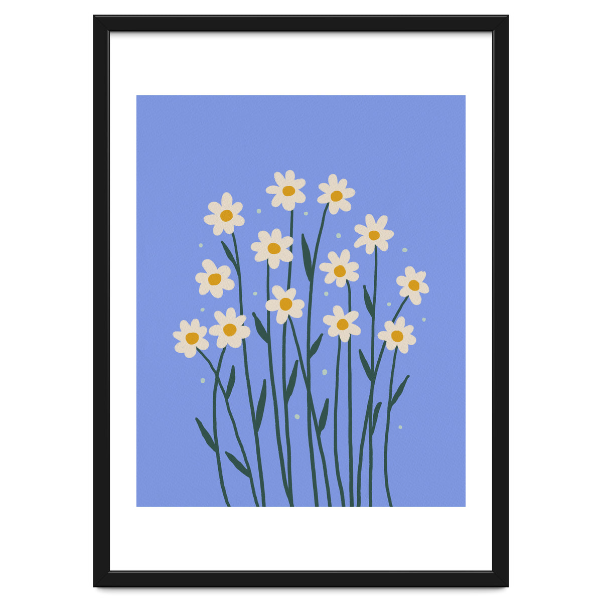 Simple Daisies - periwinkle