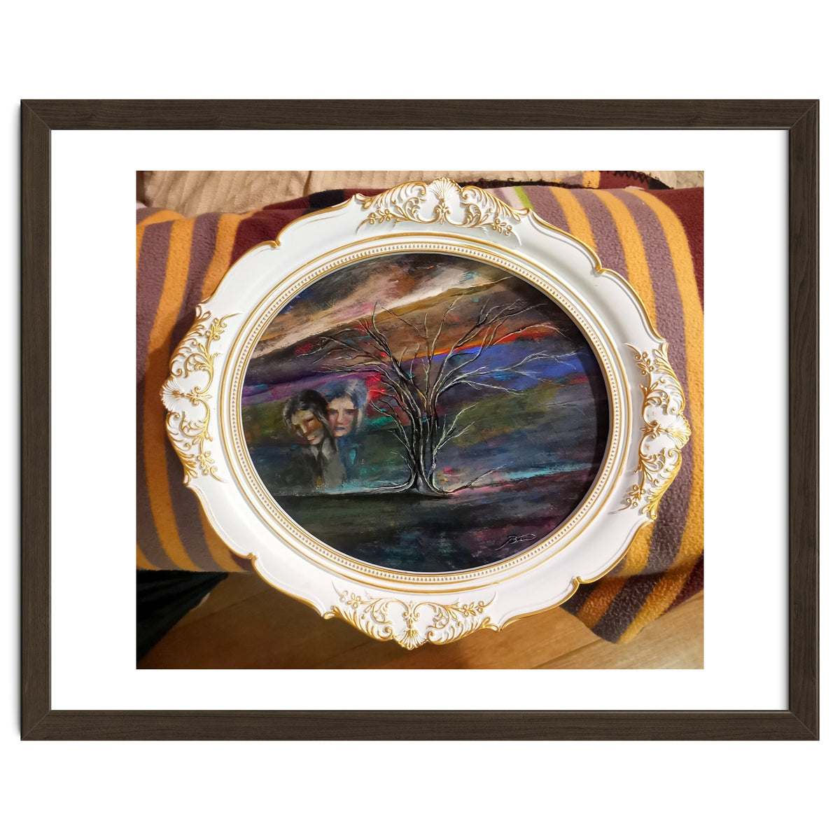 Memory 26x29.cm.acrylic. With Frame 33x38.cm.