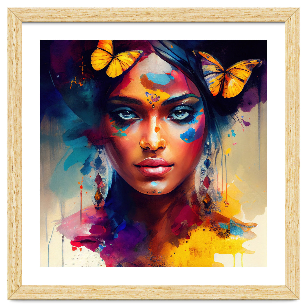 Butterfly Crown Hindu Portrait