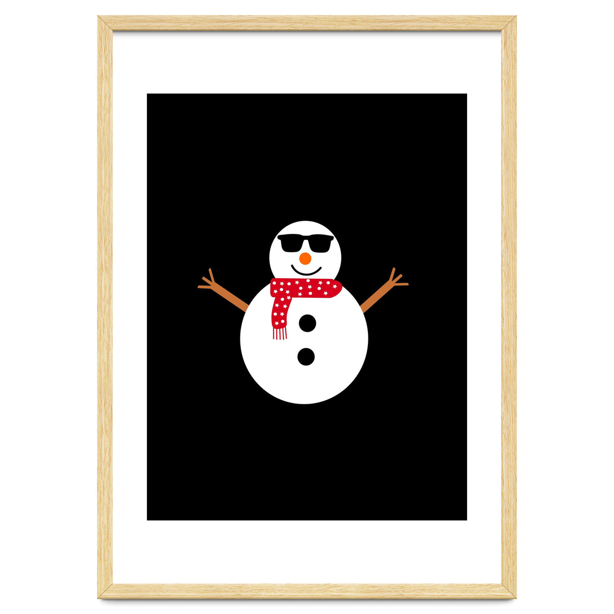 Funny Winter Snowman