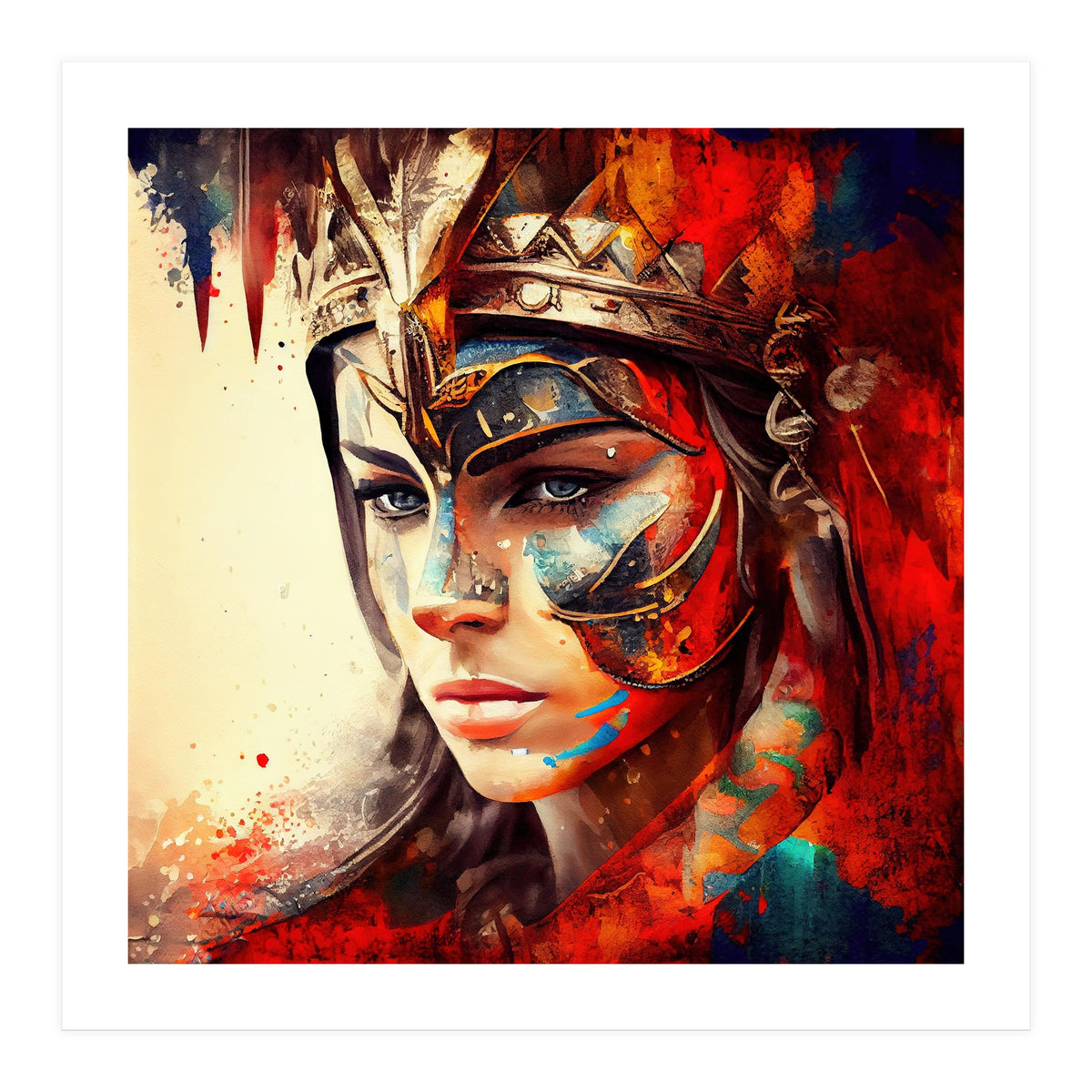 Powerful Warrior Woman #3 (Print Only)