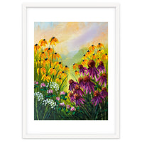 Impasto Wildflower Meadow Painting