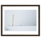 Construction Crane in the Winter Seascape thumbnail